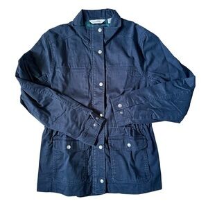 L.L.Bean Classic Utility Jacket Navy Medium Petite
